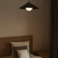 HDC Modern Pleated Metal Pendant Light for Bedroom, Living Room