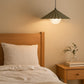 HDC Modern Pleated Metal Pendant Light for Bedroom, Living Room