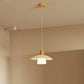 HDC Modern Wooden White Pendant Light for Bedroom, Living Room