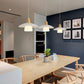HDC Modern Wooden White Pendant Light for Bedroom, Living Room
