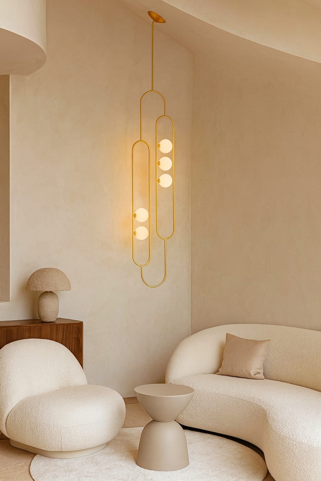 HDC Modern Gold LED Chandelier for Living Room, Lobby