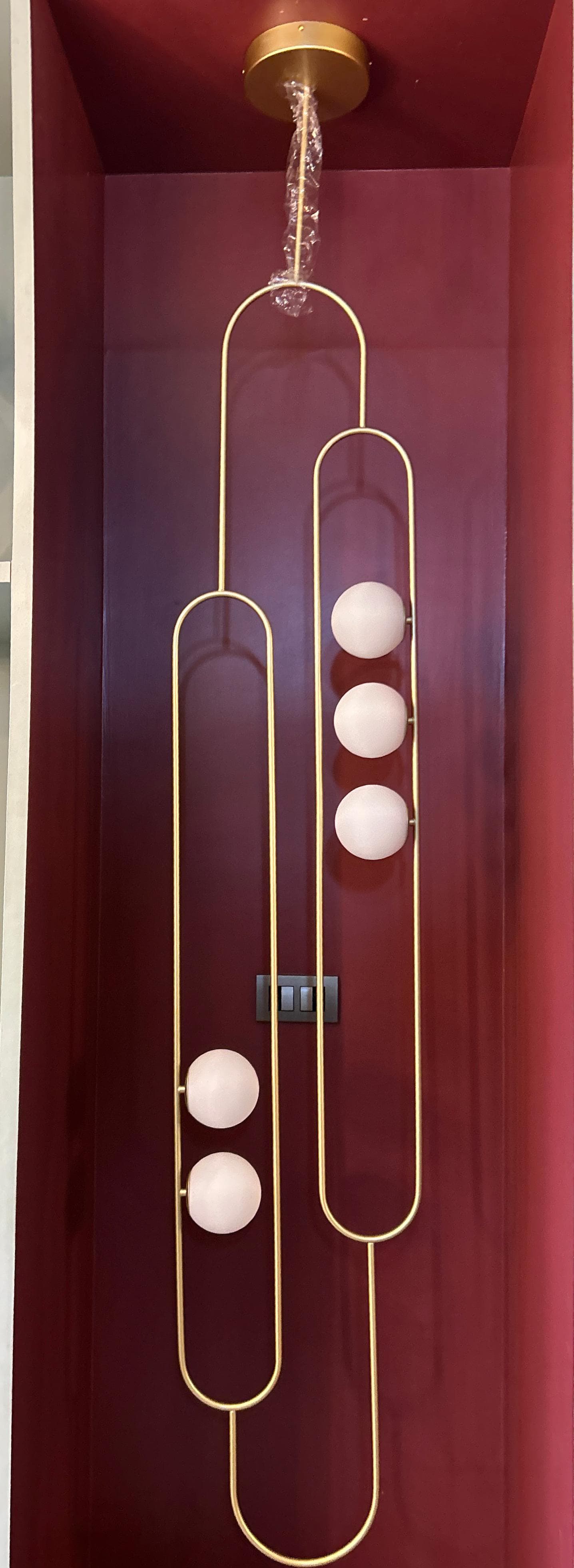HDC Modern Gold LED Chandelier for Living Room, Lobby