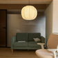 HDC Modern Fabric Globe Pendant Light for Bedroom, Living Room