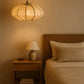 HDC Modern Fabric Pumpkin Pendant Light for Bedroom, Living Room