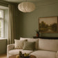 HDC Modern Fabric Pumpkin Pendant Light for Bedroom, Living Room