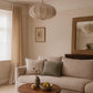 HDC Modern Fabric Pumpkin Pendant Light for Bedroom, Living Room
