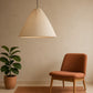 HDC Modern Fabric Cone Pendant Light for Bedroom, Living Room