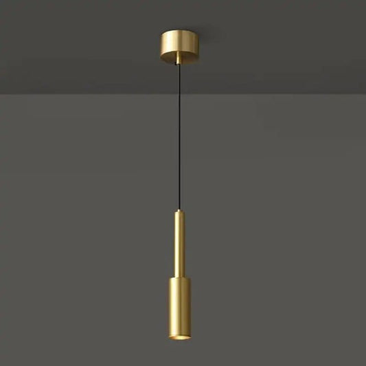 HDC Modern Gold Metal LED Pendant Light for Bedroom, Living Room