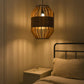 HDC Modern Walnut Wooden Pendant Light for Bedroom, Living Room