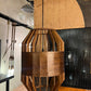 HDC Modern Walnut Wooden Pendant Light for Bedroom, Living Room