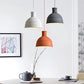 HDC Modern Terracotta Concrete Pendant Light for Bedroom, Living Room