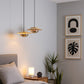 HDC Modern Brass Disc Pendant Light for Bedroom, Living room