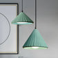 HDC Modern Ribbed Concrete Pendant Light for Bedroom, Living Room