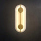 Hdc Modern Gold Finish Oval Body Marble Plate LED Wall Light