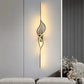 Hdc Black Golden Curl 600mm LED Long Tube Deer Wall Light - Tricolor