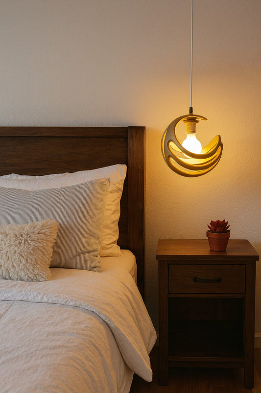 HDC Orbit Glow Sculpted Resin Pendant Light Decorative Modern Hanging Lamp