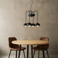 HDC Arc 5-Dome Modern Metal Chandelier Light For Living Room