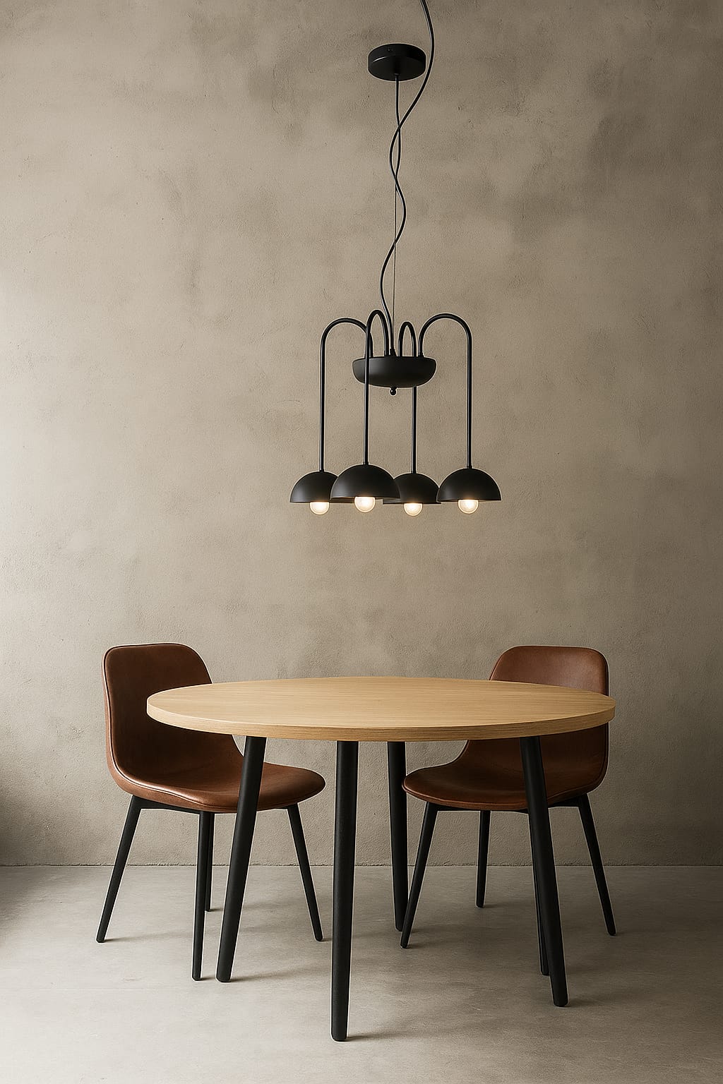 HDC Arc 5-Dome Modern Metal Chandelier Light For Living Room