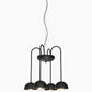 HDC Arc 5-Dome Modern Metal Chandelier Light For Living Room
