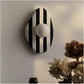 HDC Irregular Marble Natural Stone Red/Black Striped Wall Light For Living Room, Bedroom