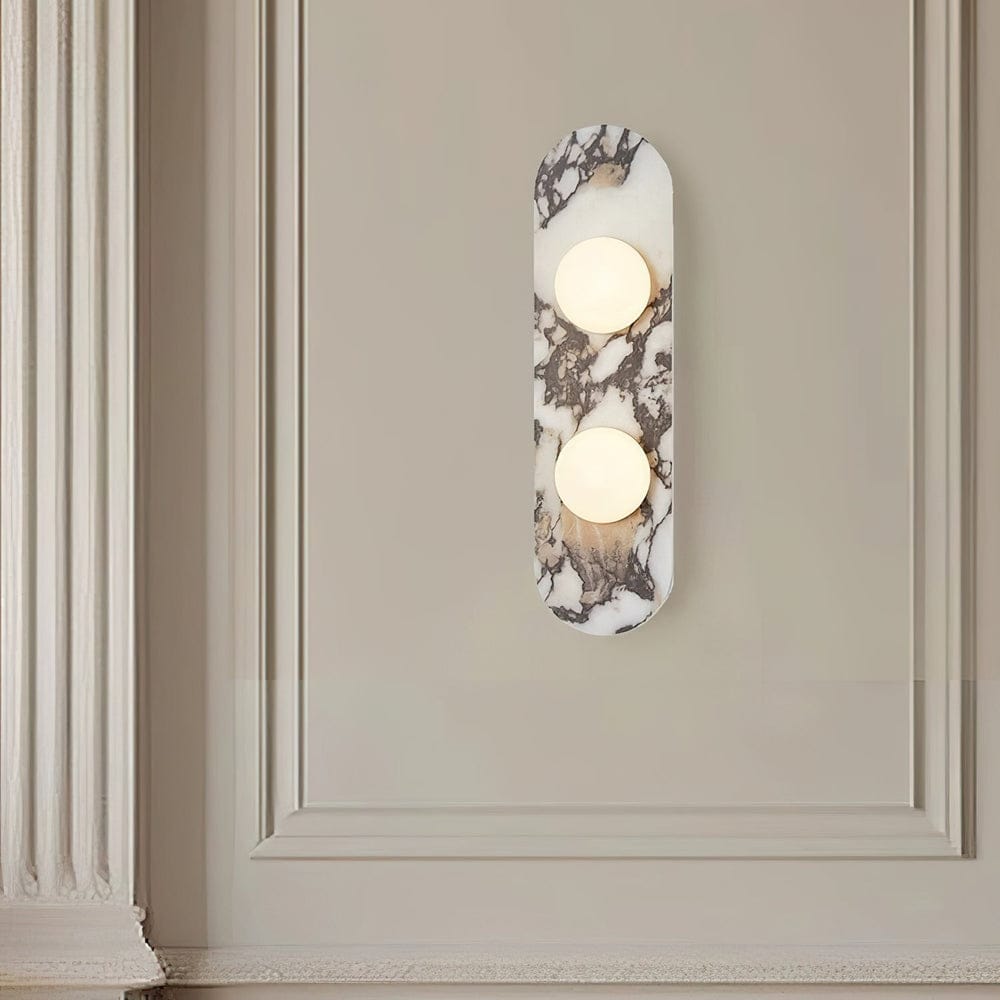 HDC Luxury Vertical Natural Marble Wall Light for Living Room & Bedroom
