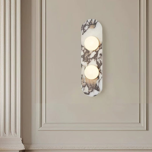 HDC Luxury Vertical Natural Marble Wall Light for Living Room & Bedroom