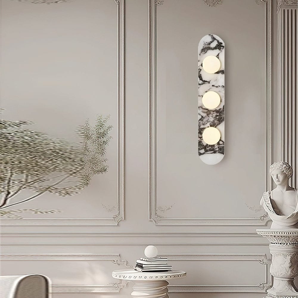 HDC Luxury Vertical Natural Marble Wall Light for Living Room & Bedroom