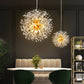 Hdc 600mm Lights Gold Sputnik Ceiling Modern Crystal Dandelion Chandelier Brass Firework Lamp
