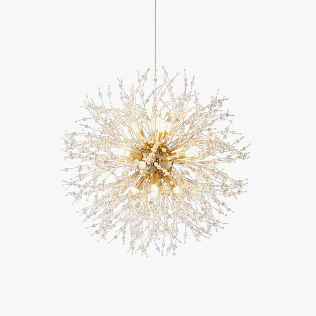 Hdc 600mm Lights Gold Sputnik Ceiling Modern Crystal Dandelion Chandelier Brass Firework Lamp