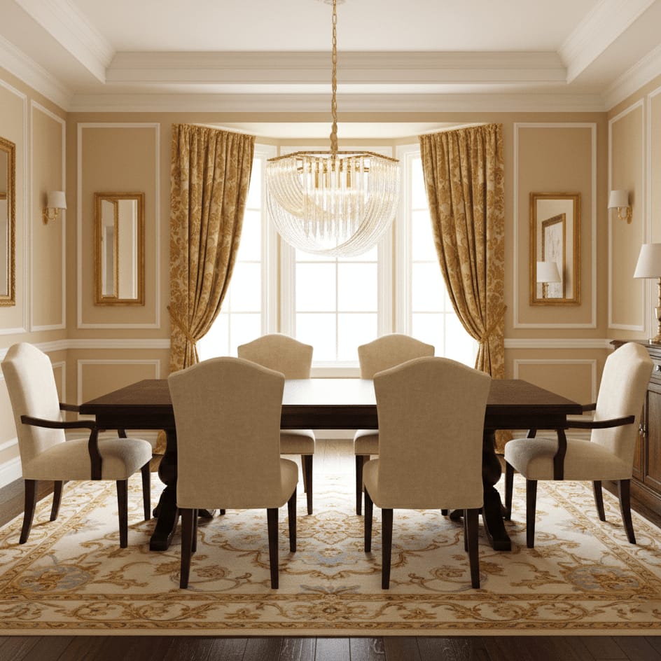 HDC Mid-Century Style Layered Glass Chandelier Lighting For Living Room And Bedroom