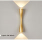 HDC Led Slim Long Gold Indoor Outdoor Wall Lamp Modern Up And Down Wall Sconce Light Fixtures Wall Light (Warm White)