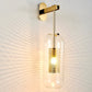 Hdc Industrial Wall Sconce Oblong Clear Glass Wall Mount Lamp with Inner Mesh Cage