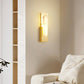 Hdc Alabaster Agatha Modern Gold Led Wall Light For Drawing Room - Tricolor
