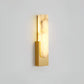 Hdc Alabaster Agatha Modern Gold Led Wall Light For Drawing Room - Tricolor