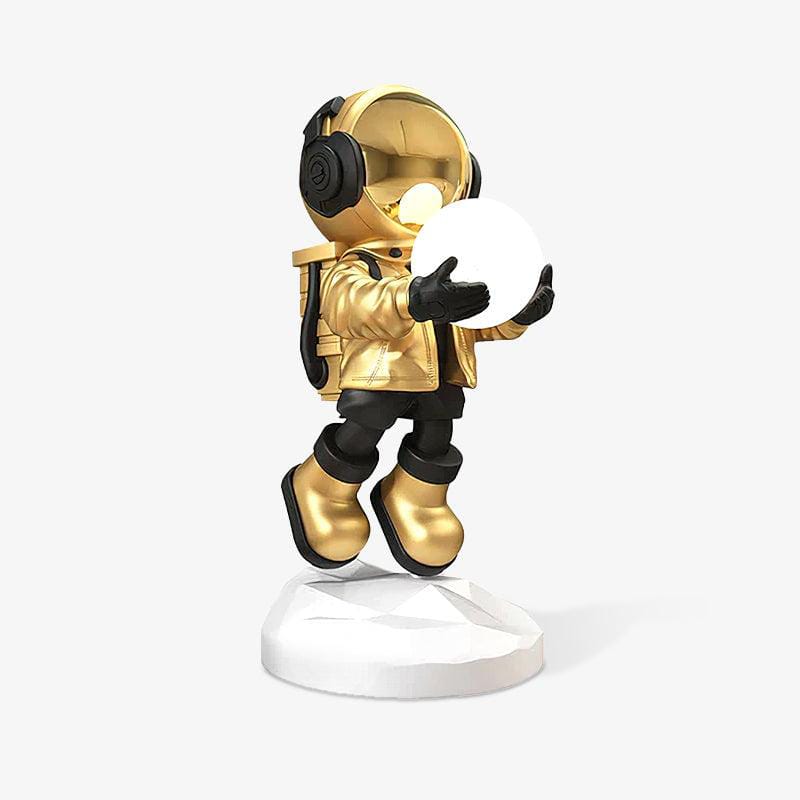 Hdc Modern Simple Vertical Astronaut Statue Figurine Modern Art Home Decor Sculpture Spaceman Resin Crafts Creative Indoor Floor Lamp