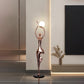 Hdc Rosegold Lady Art Sculpture Living Room Creative Abstract Character Decorative Floor Lamp