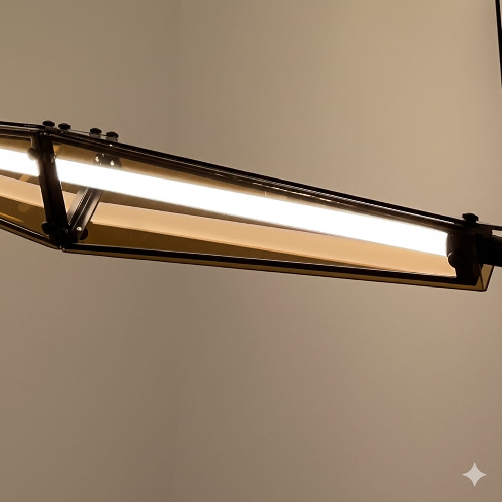 HDC Nordic Restaurant Chandelier New Light Luxury Designer Creative Modern Dining Table Bar Stainless Steel Led Indoor Chandelier