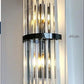 HDC Led Crystal Modern Black Metal Wall Light - Warm White