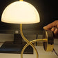 HDC Gold Finish Luxury Curved Marble Shade Wall Light for Living Room
