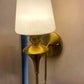 HDC Brass Finish Luxury Classic Wall Light with Glass Shade for Bedroom & Living Room