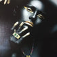 Hdc Sexy Gold Lip Black Woman Figure Canvas Painting Wall Art Posters for Living Room Home Wall Decor