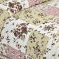 Hdc Floral Patch Print Cotton King Size Double Bed Sheet With 2 Pillow Cover For Bedroom, Home Decor