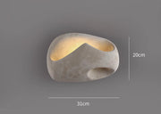 HDC Japanese Creative Cream Wabi-Sabi Micro Cement Wall Sconce For Bedside Living Room Aisle Staircase