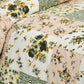 Hdc Floral Patch Print Cotton King Size Double Bed Sheet With 2 Pillow Cover For Bedroom, Home Decor