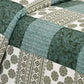 Hdc Floral Patch Print Cotton King Size Double Bed Sheet With 2 Pillow Cover For Bedroom, Home Decor