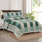 Hdc Floral Patch Print Cotton King Size Double Bed Sheet With 2 Pillow Cover For Bedroom, Home Decor