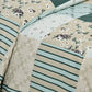 Hdc Floral Patch Print Cotton King Size Double Bed Sheet With 2 Pillow Cover For Bedroom, Home Decor