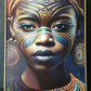 Hdc Modern Wall Art Depicting an Indigenous Girl With its Cultural Ornaments Canvas Wall Art