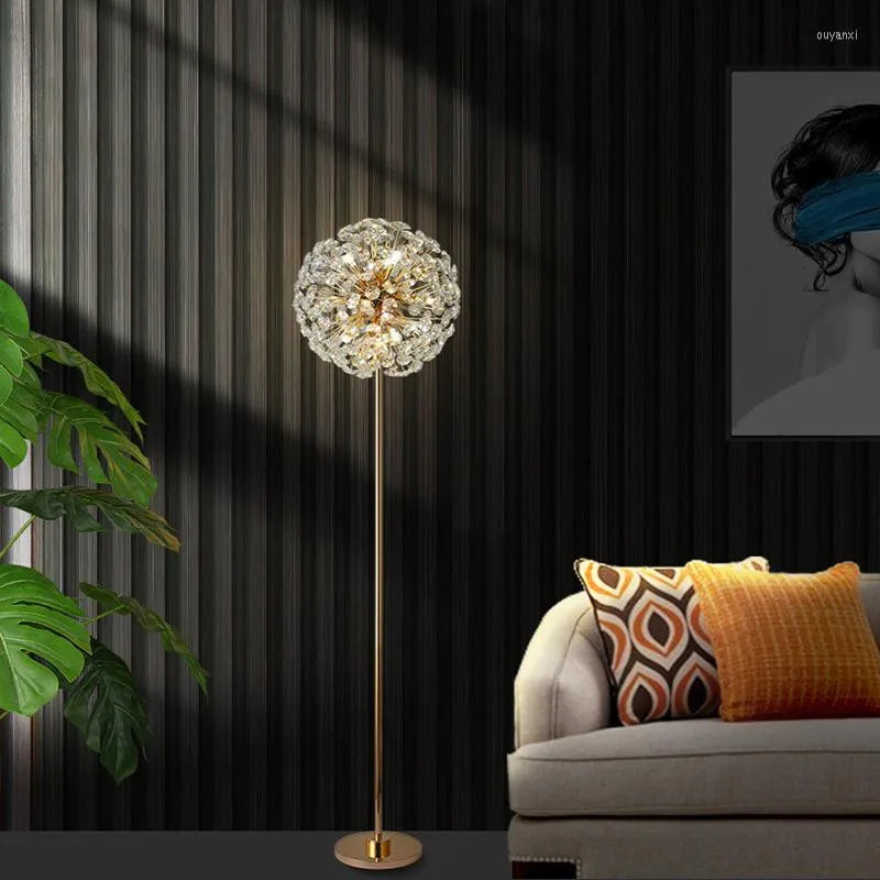 Hdc Simple Modern Crystal Living Room Starry Lamp Personality Nordic Dandelion Bedroom Bedside Sun Flower Table