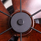 HDC 12 inches Vintage Industrial Wall Fan Light with Wooden Blades & Metal Cage